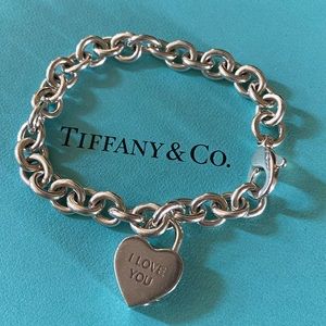 Tiffany & Co. Padlock Charm Bracelet
